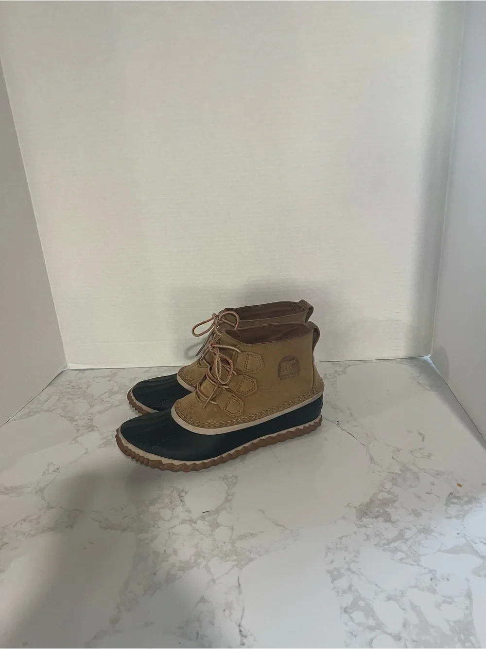 Sorel Men's Brown and Black Waterproof Duck Boots